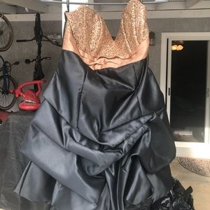 Strapless Homecoming Dress